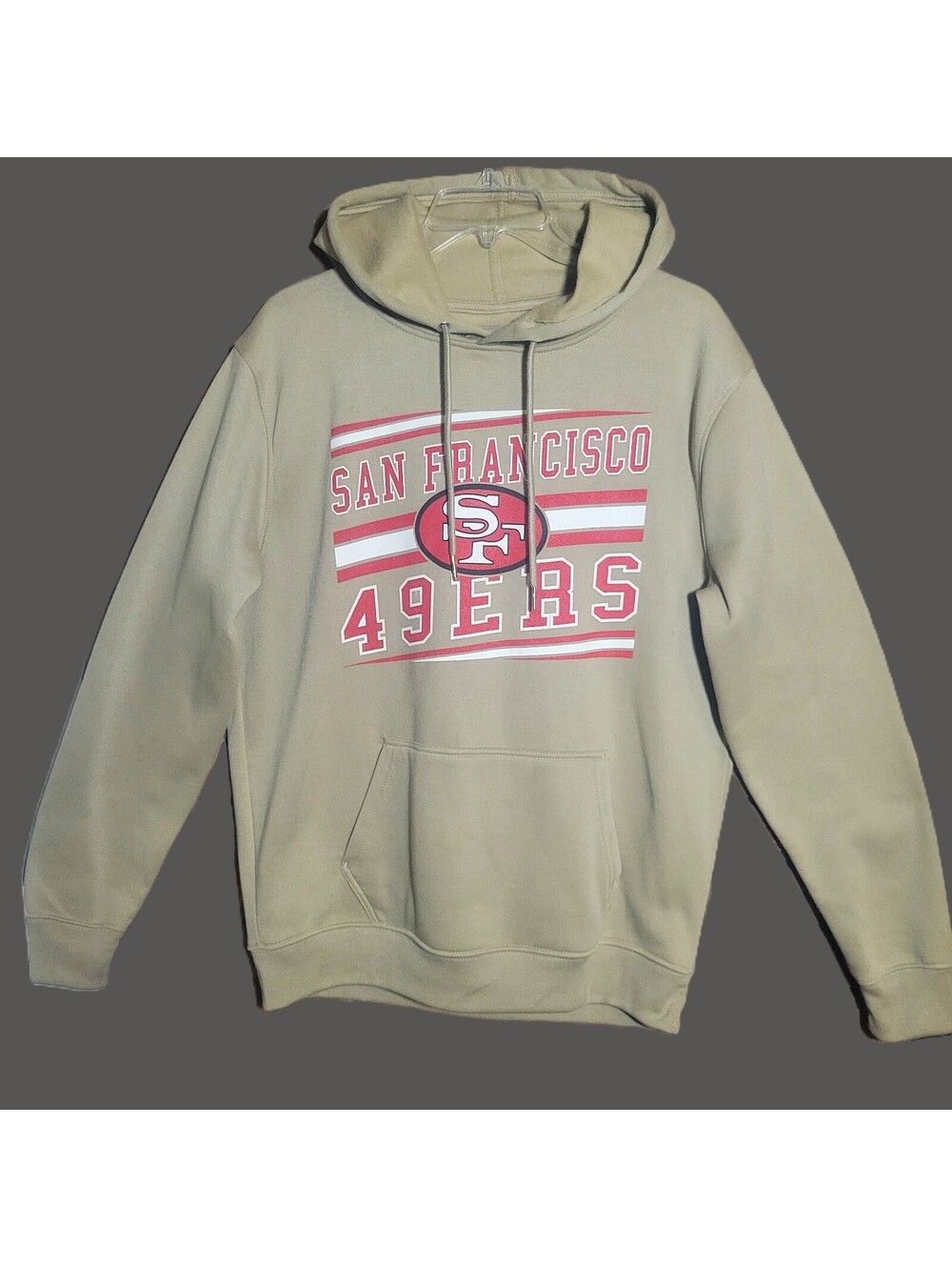 San Francisco 49ers Tan Sweatshirt Hoodie - Men's Size M Sports Fandom
